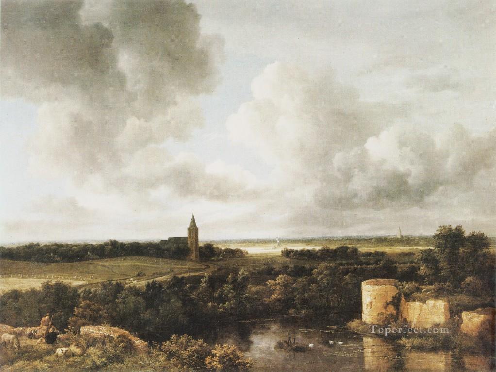 Paisaje Jacob Isaakszoon van Ruisdael río Pintura al óleo